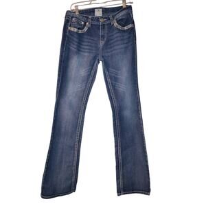 JR Realco Jeans Womens Denim Size 29 Western Back Flap Pocket
